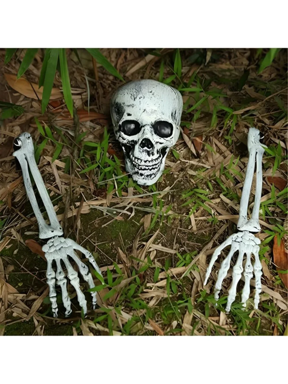 Scary Halloween Decorations Outdoor Skeleton Arms and Hands Life Size Skeleton